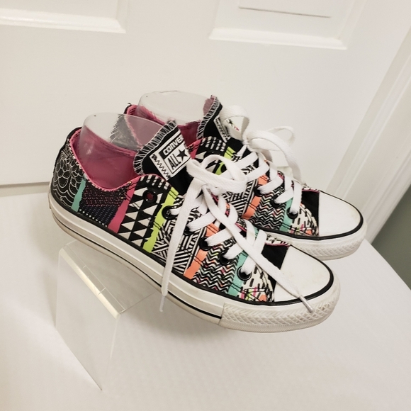Converse Shoes - Converse Low Top Multicolored Sneakers Size 7, Colorful, Casual, Trendy